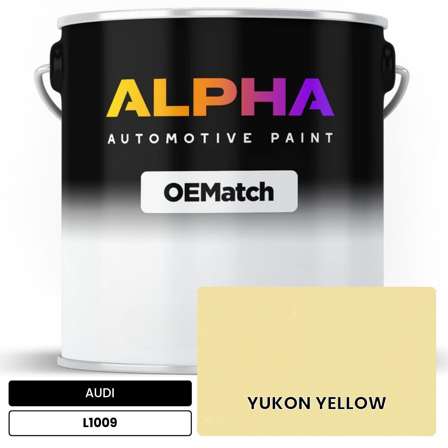 AUDI YUKON YELLOW L1009 OEMatch Basecoat