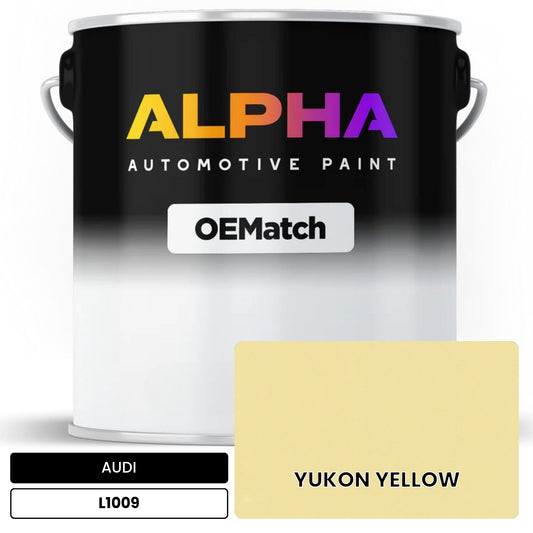 AUDI YUKON YELLOW L1009 OEMatch Basecoat