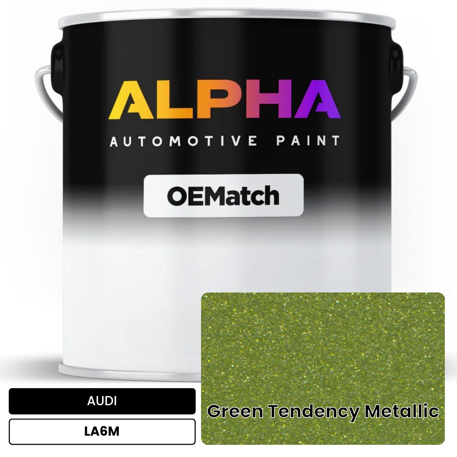 AUDI Green Tendency Metallic LA6M OEMatch Basecoat