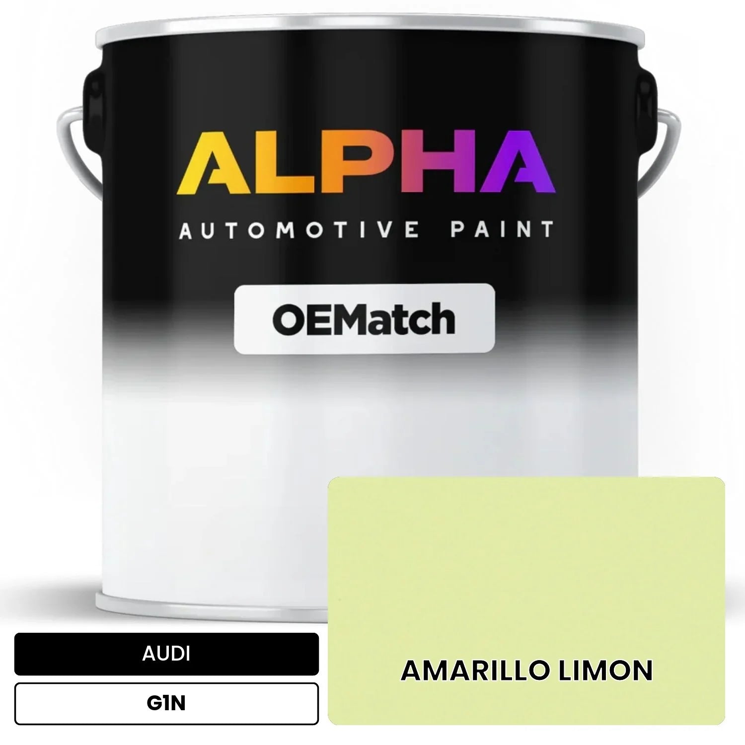 AUDI Lemon Yellow G1N OEMatch Basecoat