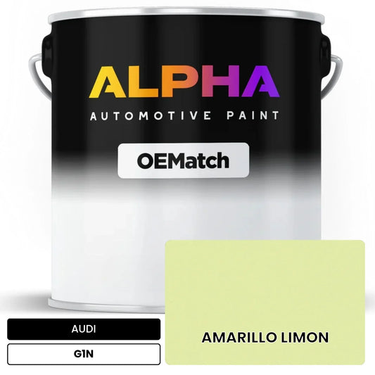 AUDI Lemon Yellow G1N OEMatch Basecoat