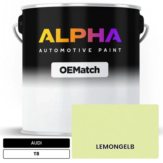 AUDI Lemon Yellow Green T8 OEMatch Basecoat
