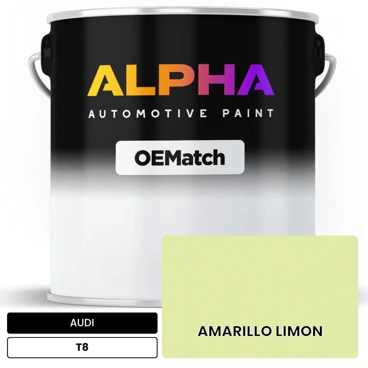 AUDI Lemon Yellow T8 OEMatch Basecoat