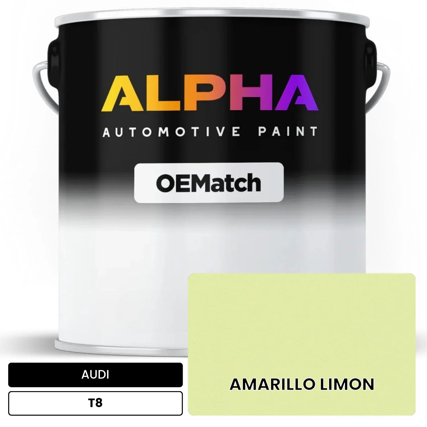 AUDI Lemon Yellow T8 OEMatch Basecoat