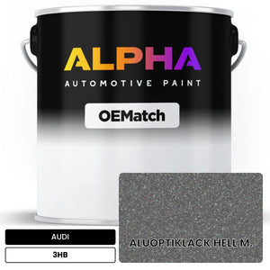 AUDI Light Aluminum Optic Paint 3HB | OEMatch Automotive Basecoat