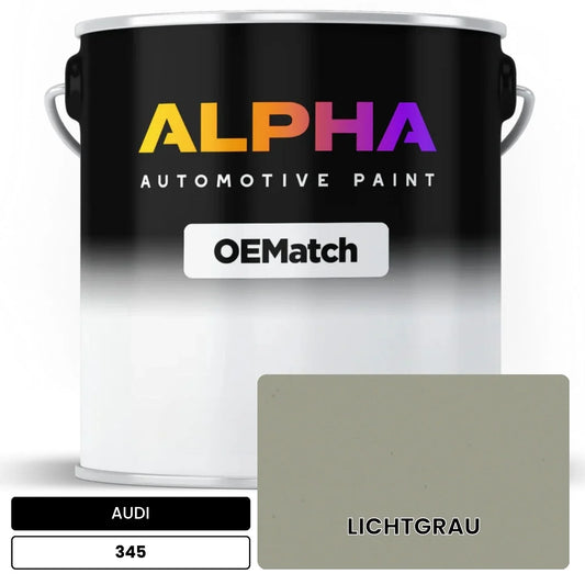 AUDI Light Gray 345 OEMatch Basecoat