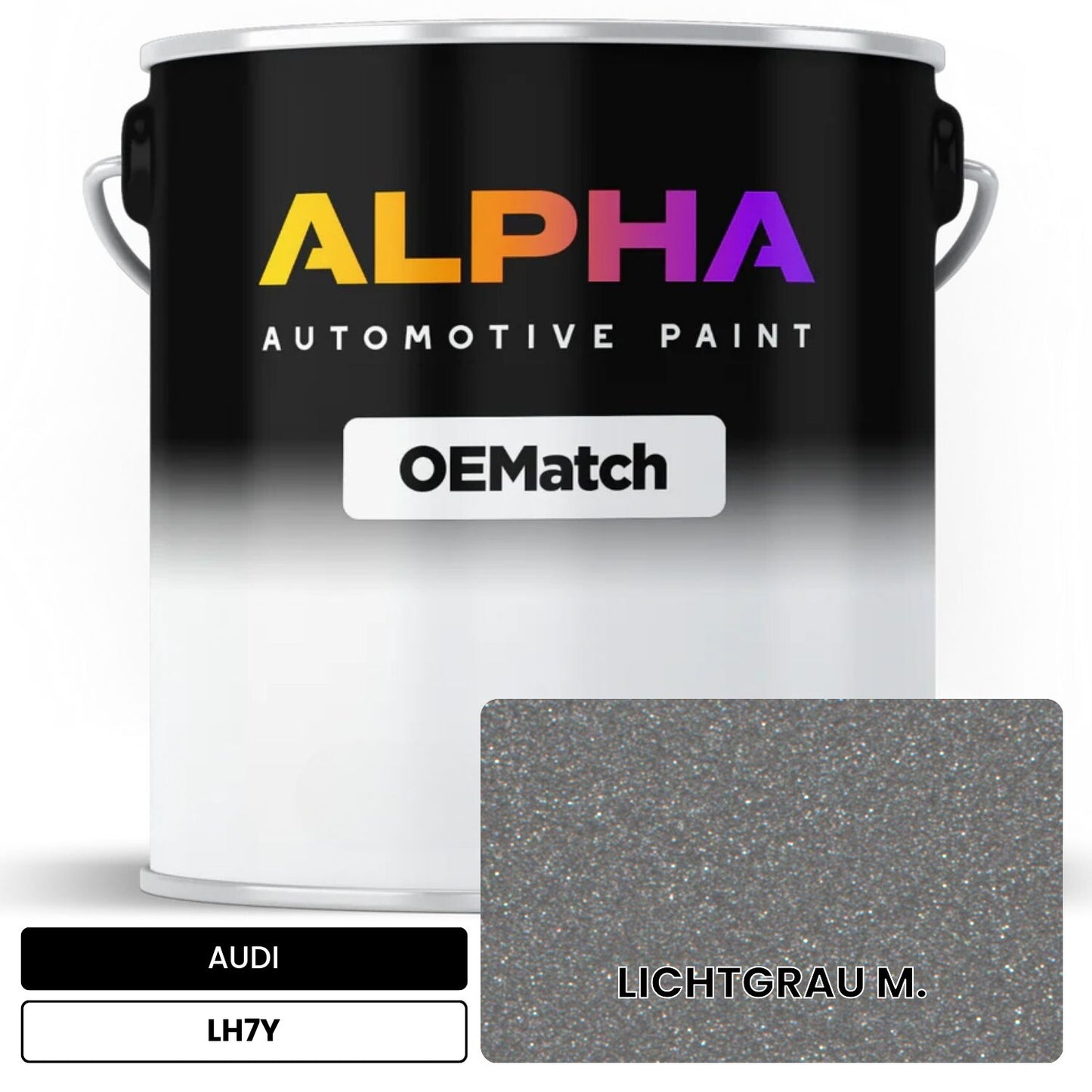 AUDI Light Gray Metallic LH7Y OEMatch Basecoat