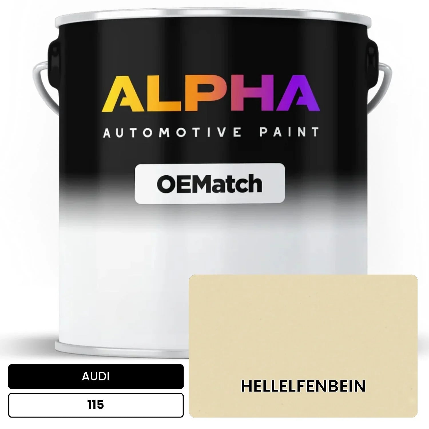AUDI Light Ivory 115 OEMatch Basecoat