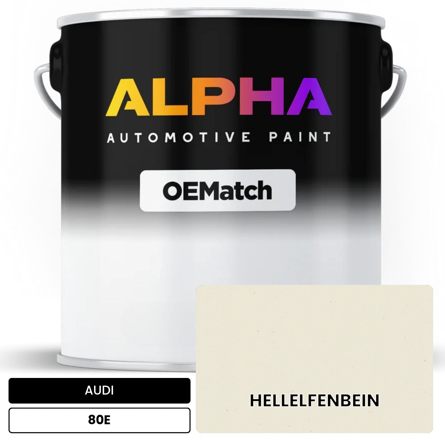 AUDI Light Ivory 80E OEMatch Basecoat