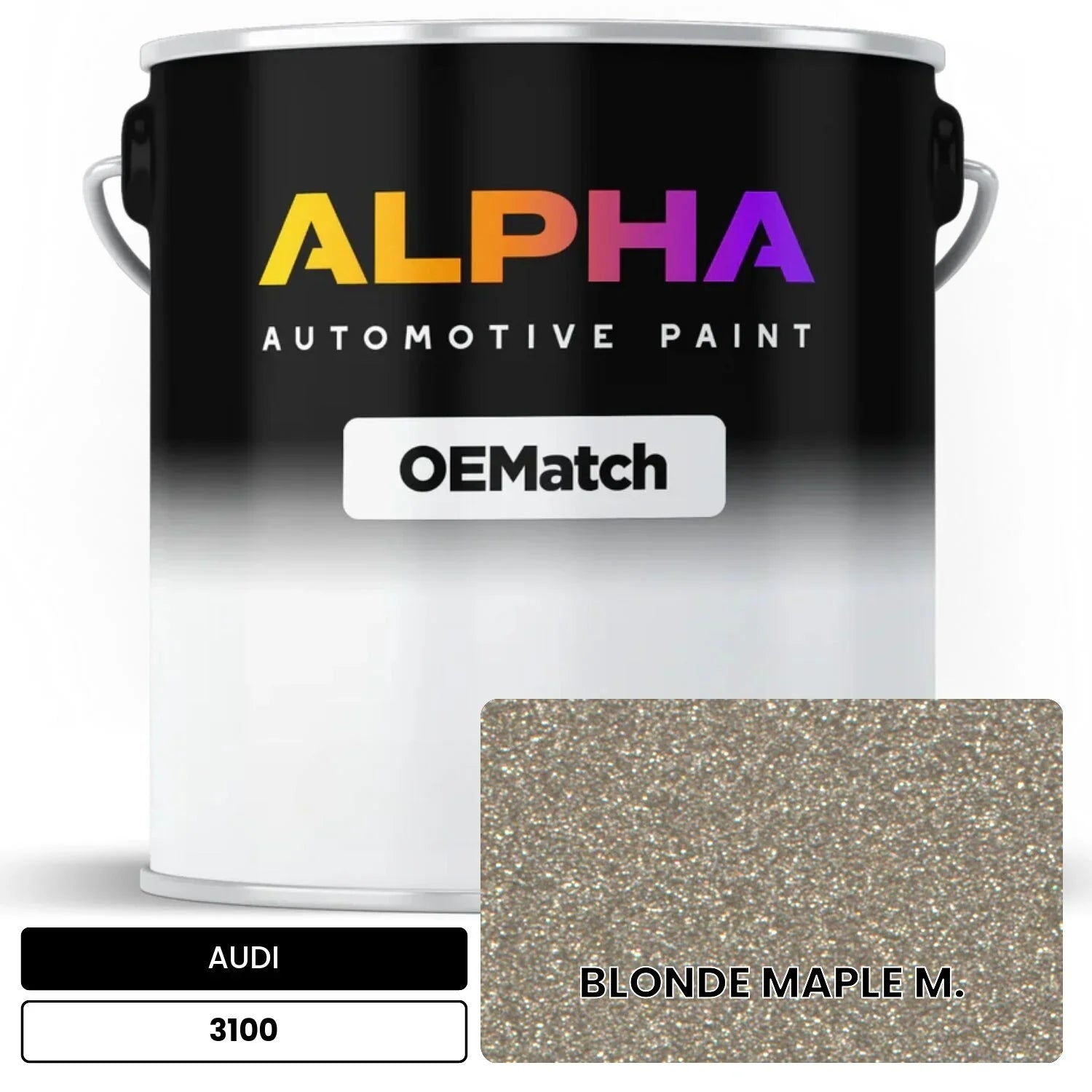 AUDI Light Sandstone Metallic 3100 OEMatch Basecoat
