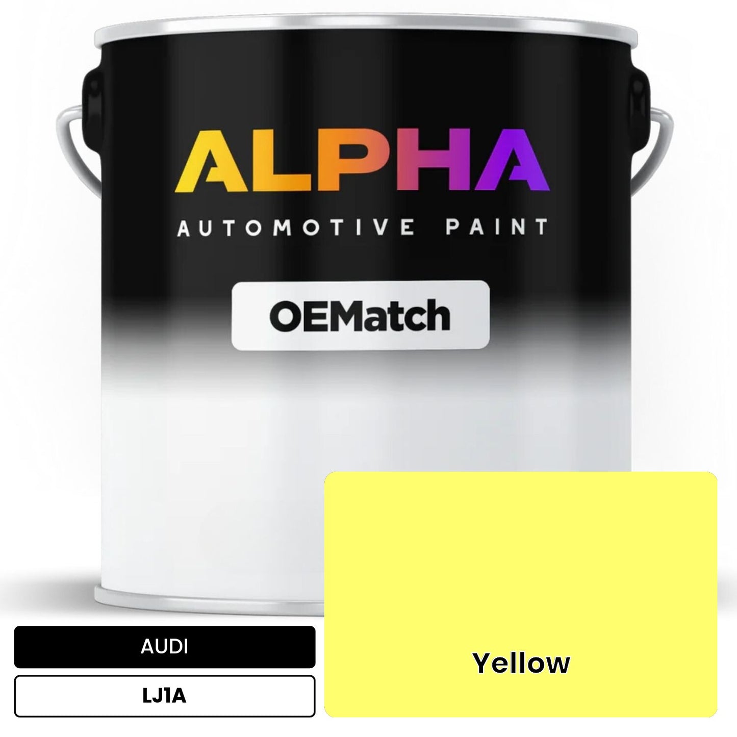 AUDI Yellow LJ1A OEMatch Basecoat