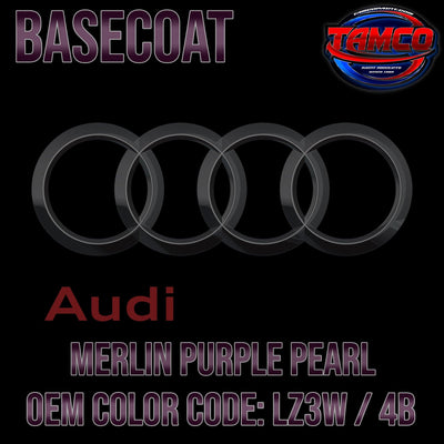Audi Merlin Purple Pearl | LZ3W / 4B | 2021-2022 | OEM Basecoat - The Spray Source - Tamco Paint Manufacturing