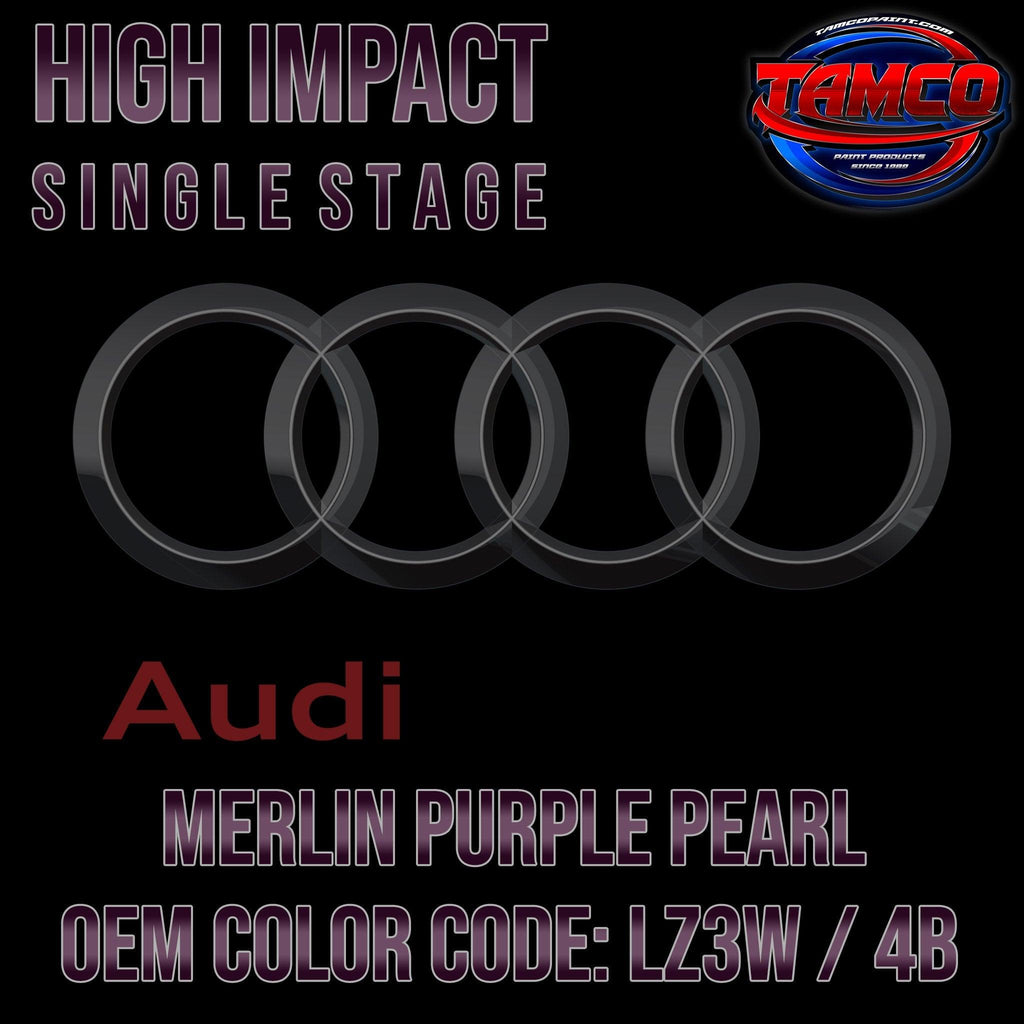 Audi Merlin Purple Pearl | LZ3W / 4B | 2021-2022 | OEM High Impact Single Stage - The Spray Source - Tamco Paint Manufacturing
