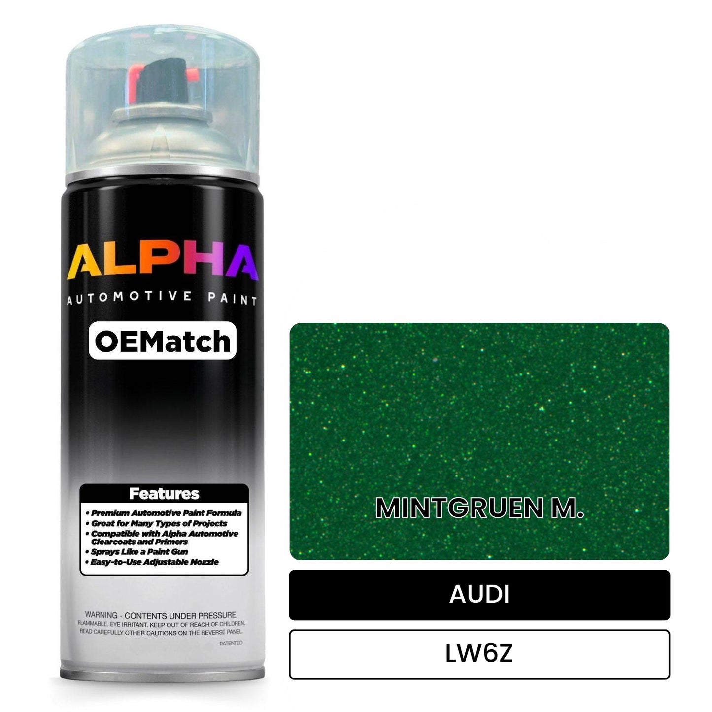AUDI Mint Green LW6Z OEMatch Spraycan