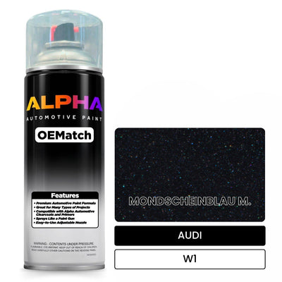AUDI Moonlight Blue Metallic W1 | OEMatch Automotive Spraycan