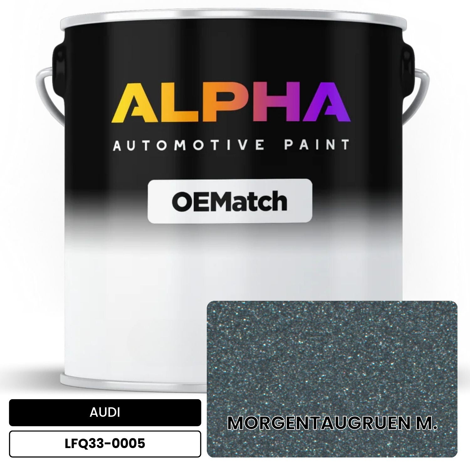 AUDI Morgentau Green Metallic LFQ33-0005 OEMatch Basecoat
