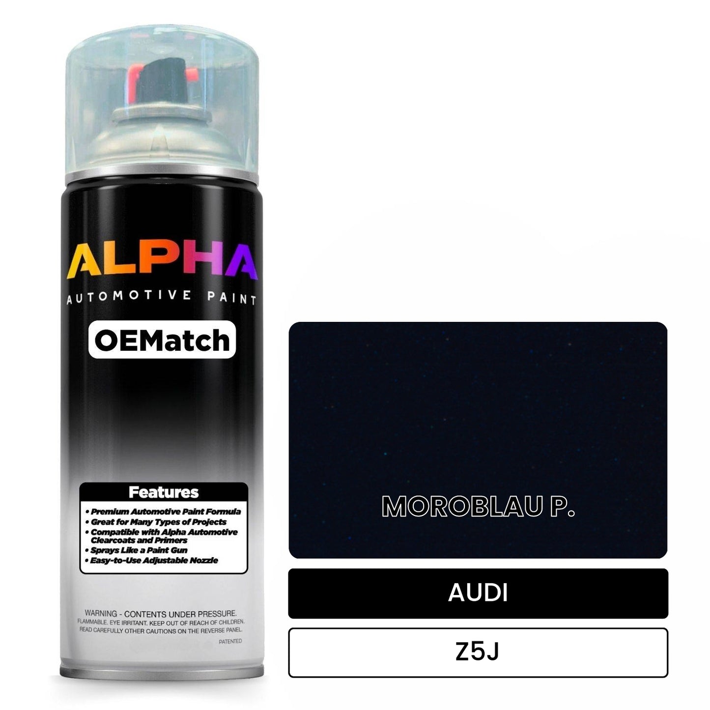 AUDI Moro Blue Z5J OEMatch Spraycan