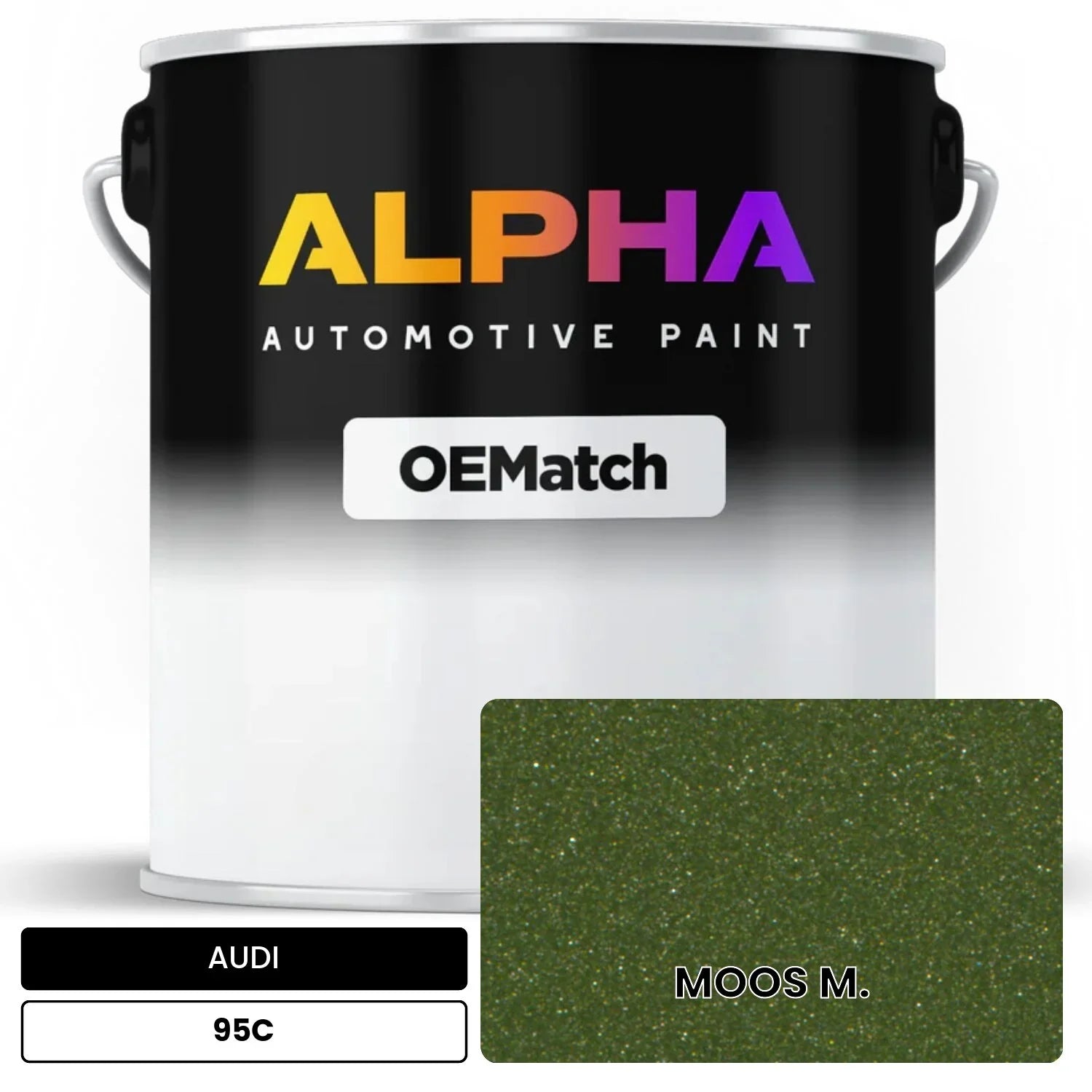 AUDI Moss Green 95C OEMatch Basecoat