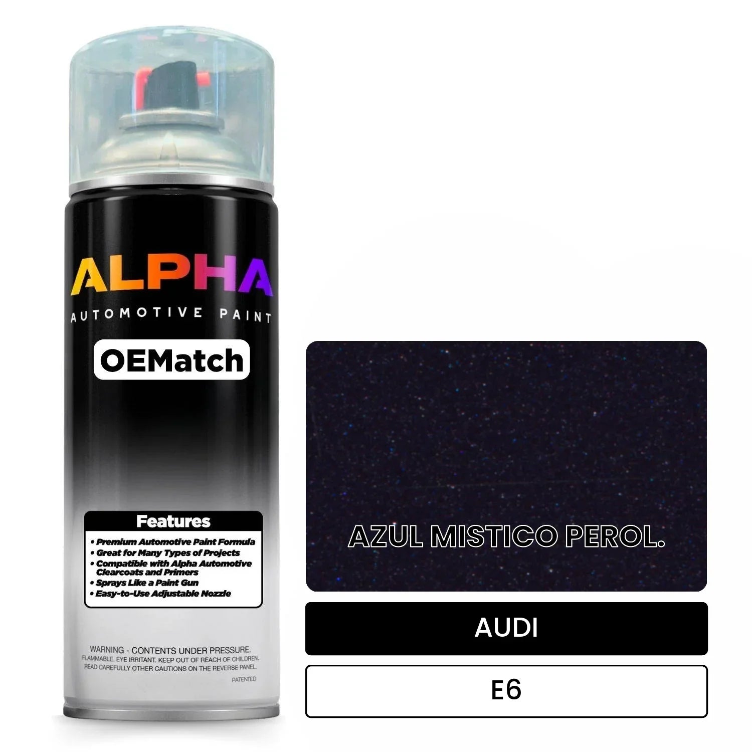 AUDI Mystic Blue Pearl E6 OEMatch Spraycan