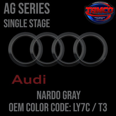Audi Nardo Gray | LY7C / T3 | 2014-2022 | OEM AG Series Single Stage - The Spray Source - Tamco Paint