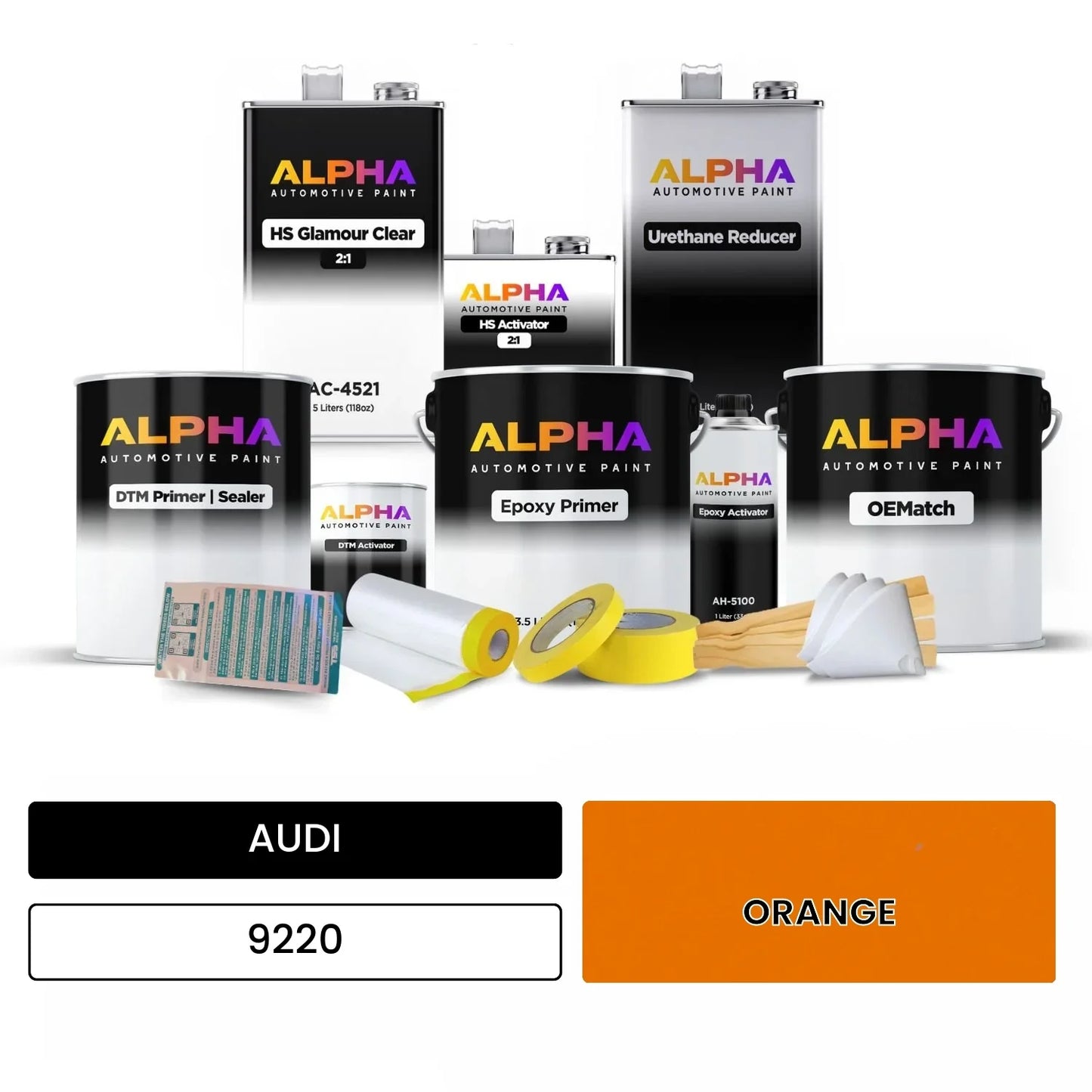AUDI Orange 9220 OEMatch Vehicle Paint Kit