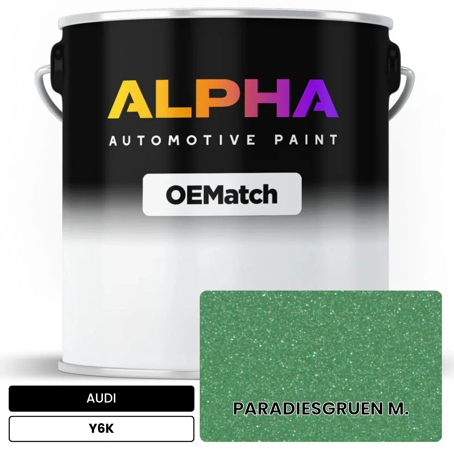 AUDI Paradise Green Metallic Y6K OEMatch Basecoat