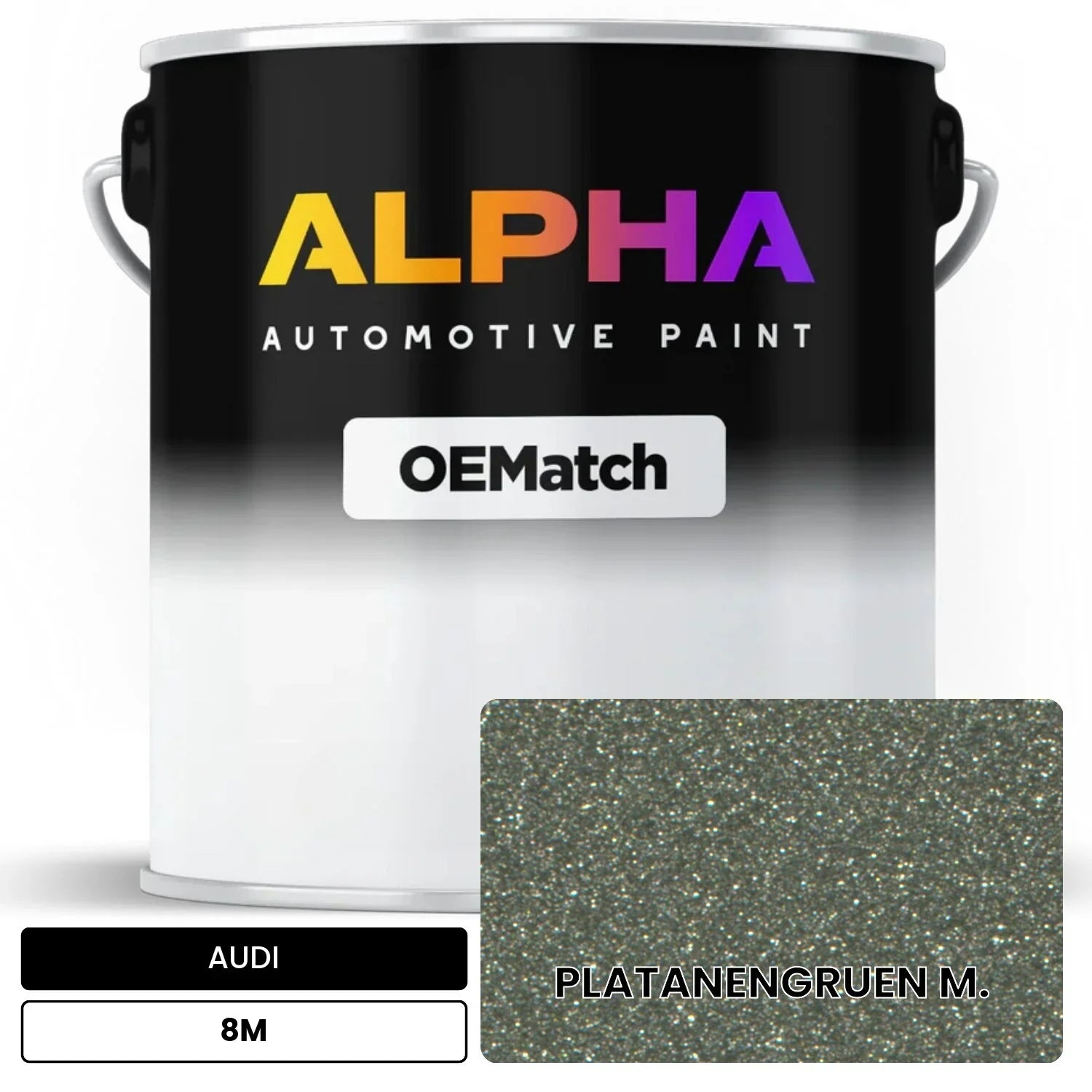 AUDI Platanen Green Metallic 8M OEMatch Basecoat