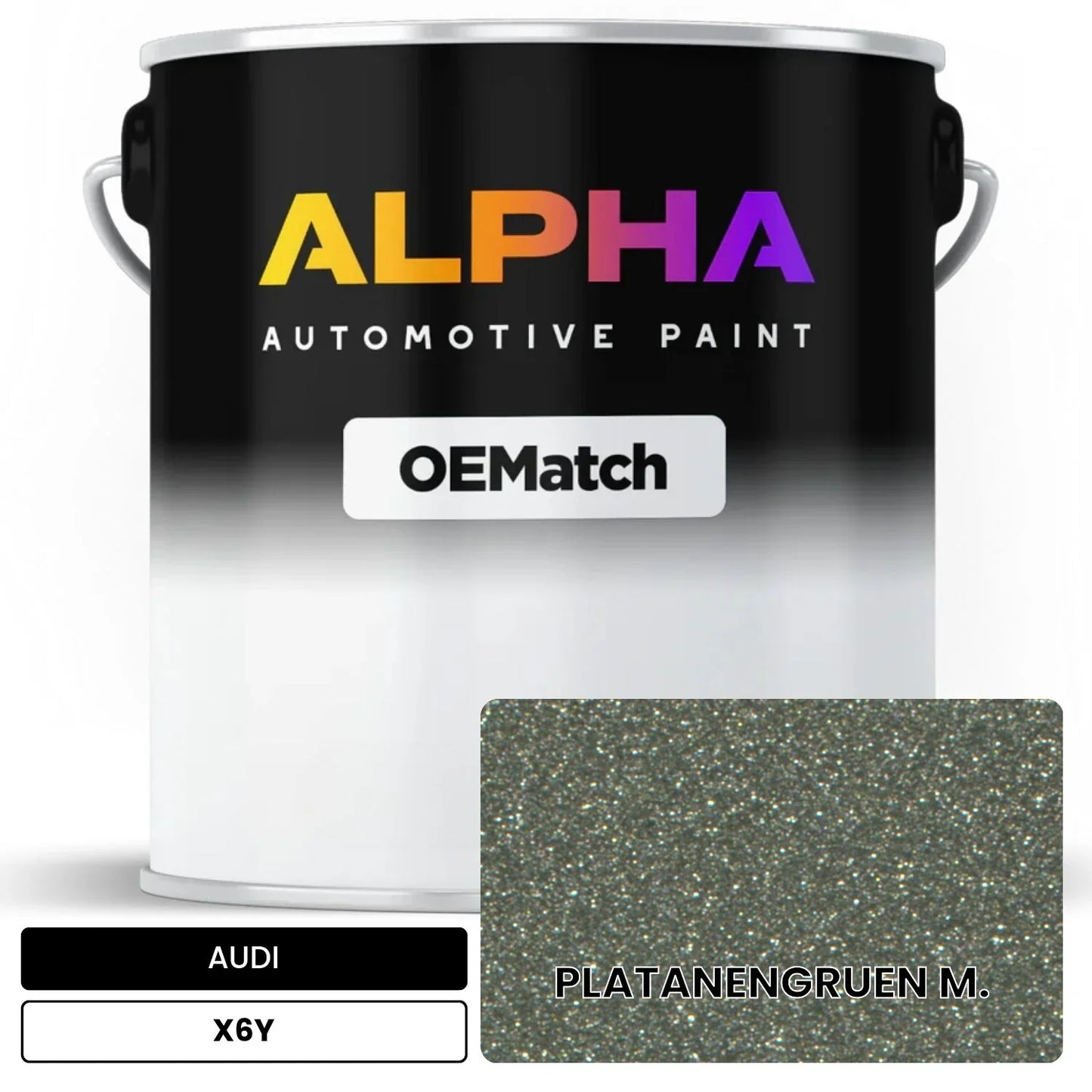 AUDI Platanen Green Metallic X6Y OEMatch Basecoat