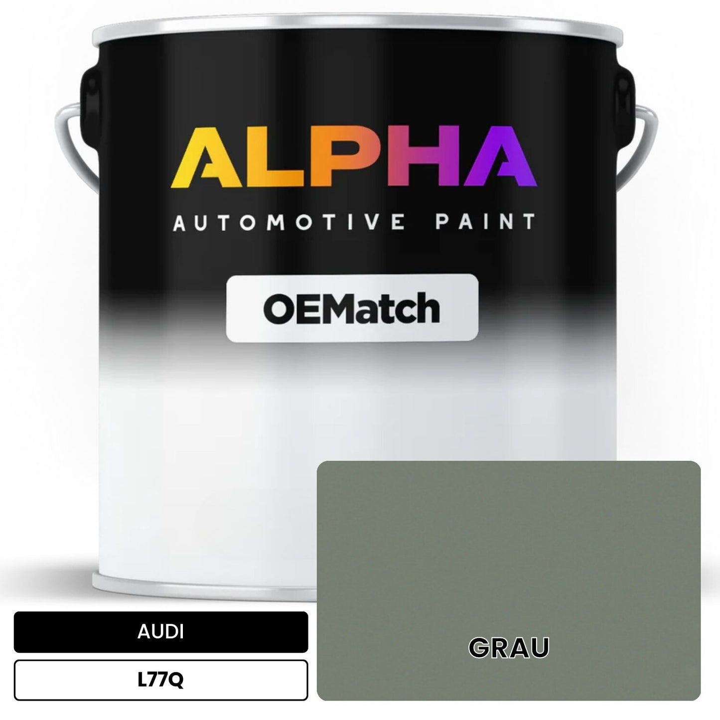 AUDI Platinum Gray Metallic L77Q OEMatch Basecoat