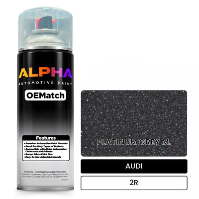 AUDI Platinum Grey Metallic 2R | OEMatch Automotive Spraycan