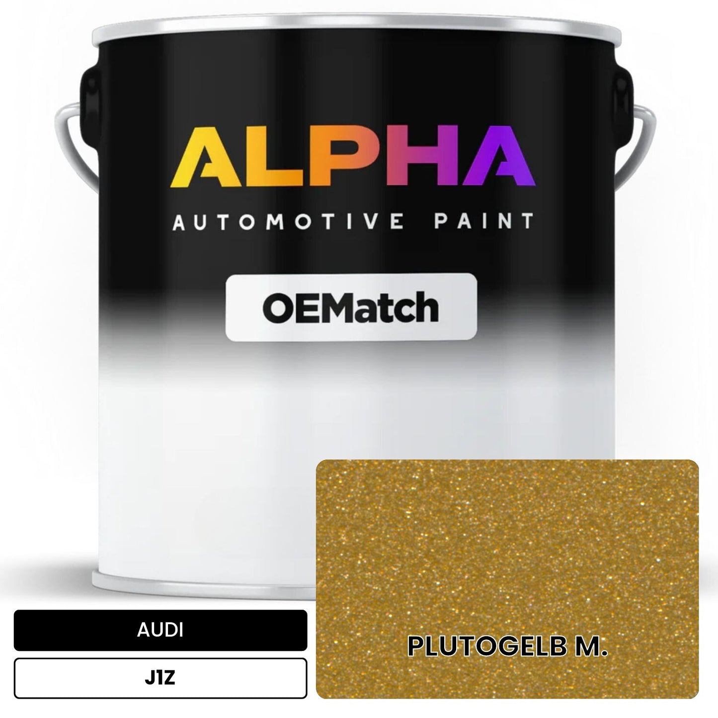 AUDI Pluto Yellow J1Z OEMatch Basecoat