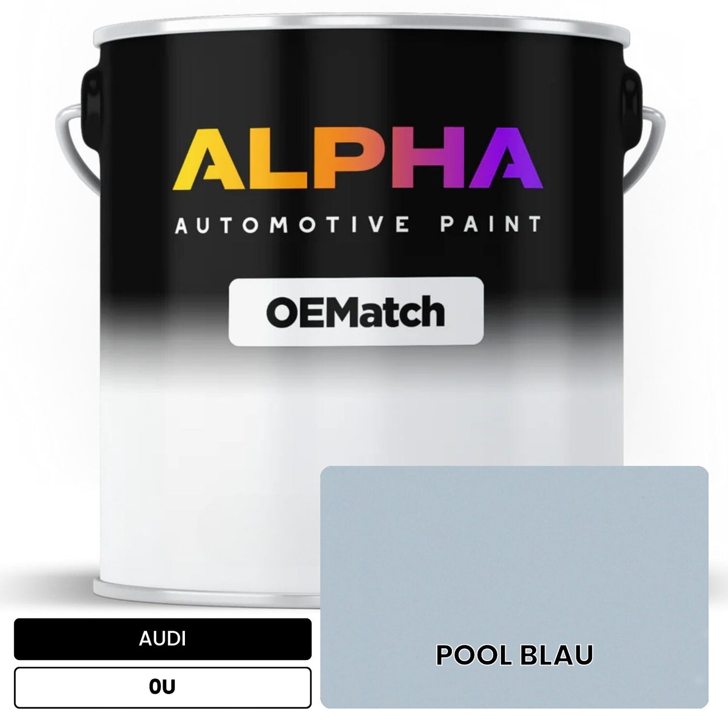 AUDI Pool Blue 0U OEMatch Basecoat