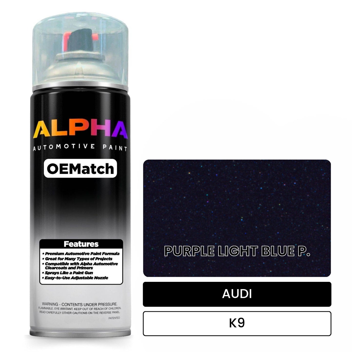 AUDI Purple Light Blue K9 OEMatch Spraycan