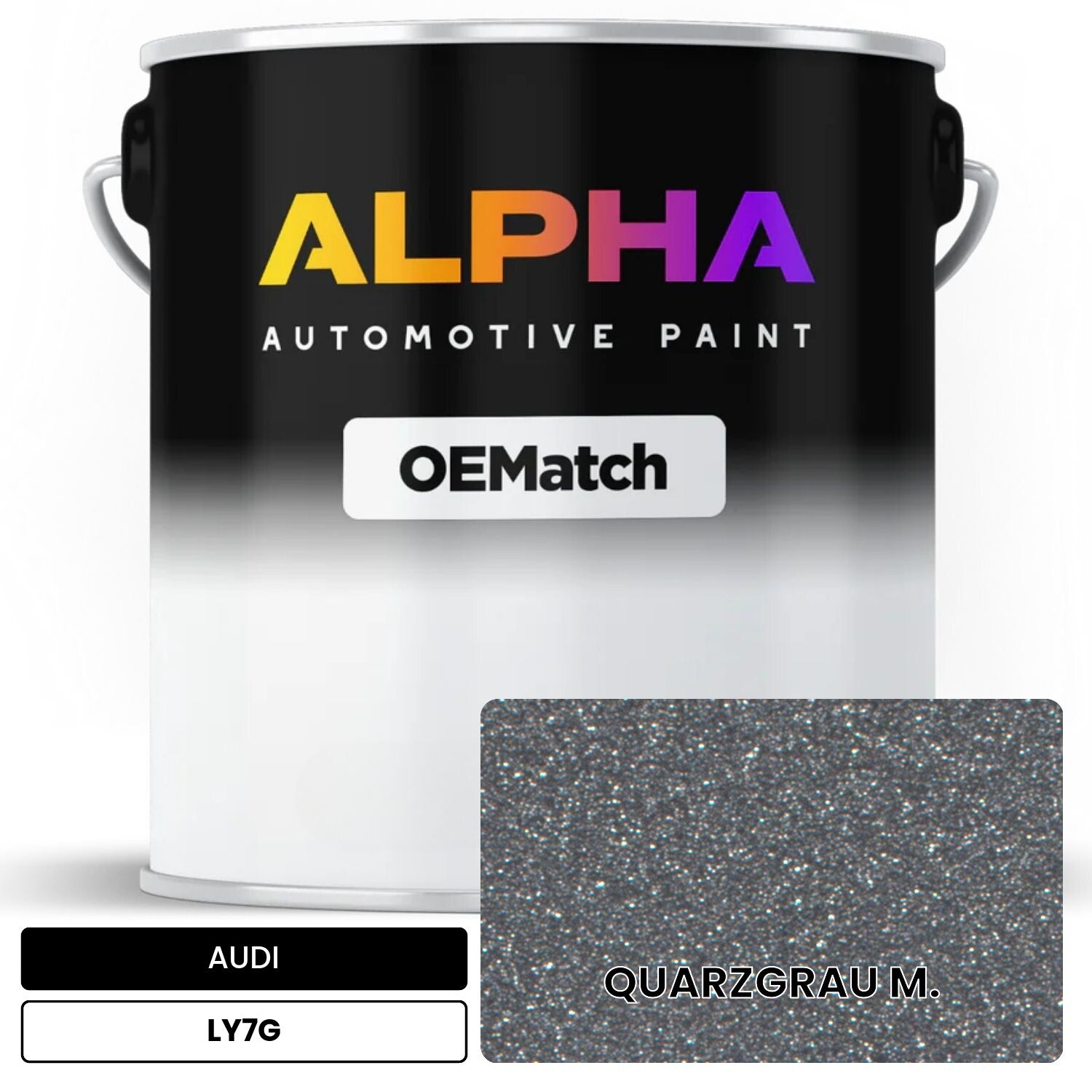 AUDI Quartz Gray Metallic LY7G OEMatch Basecoat