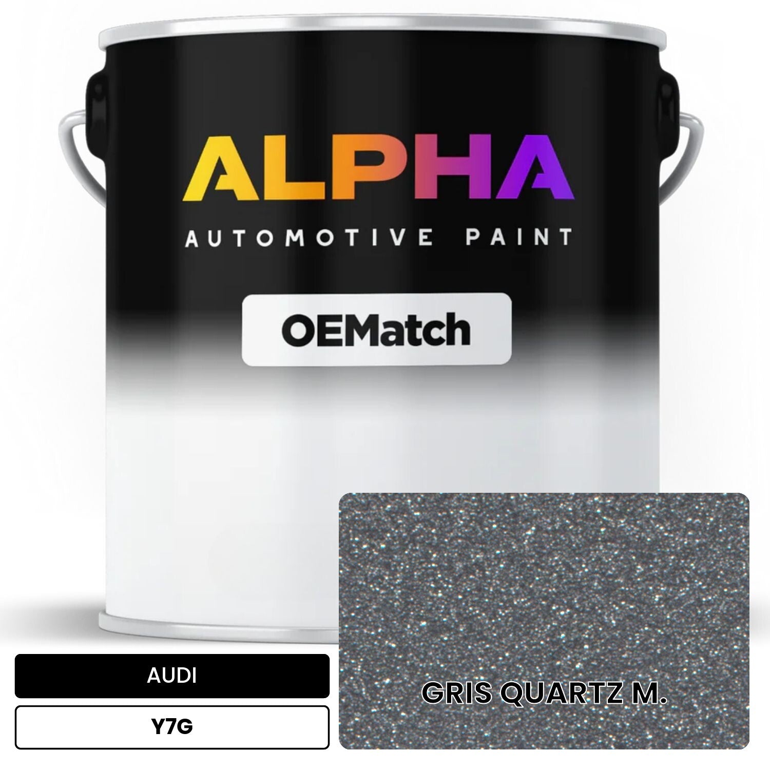 AUDI Quartz Gray Metallic Y7G OEMatch Basecoat