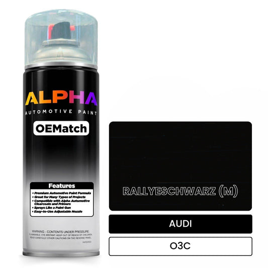 AUDI Rallye Black O3C OEMatch Spraycan