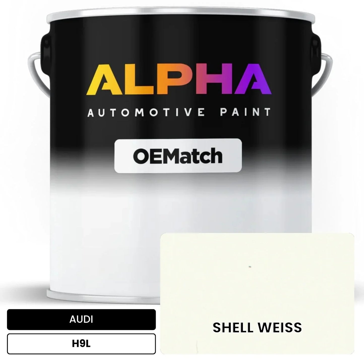 AUDI Shell White H9L OEMatch Basecoat