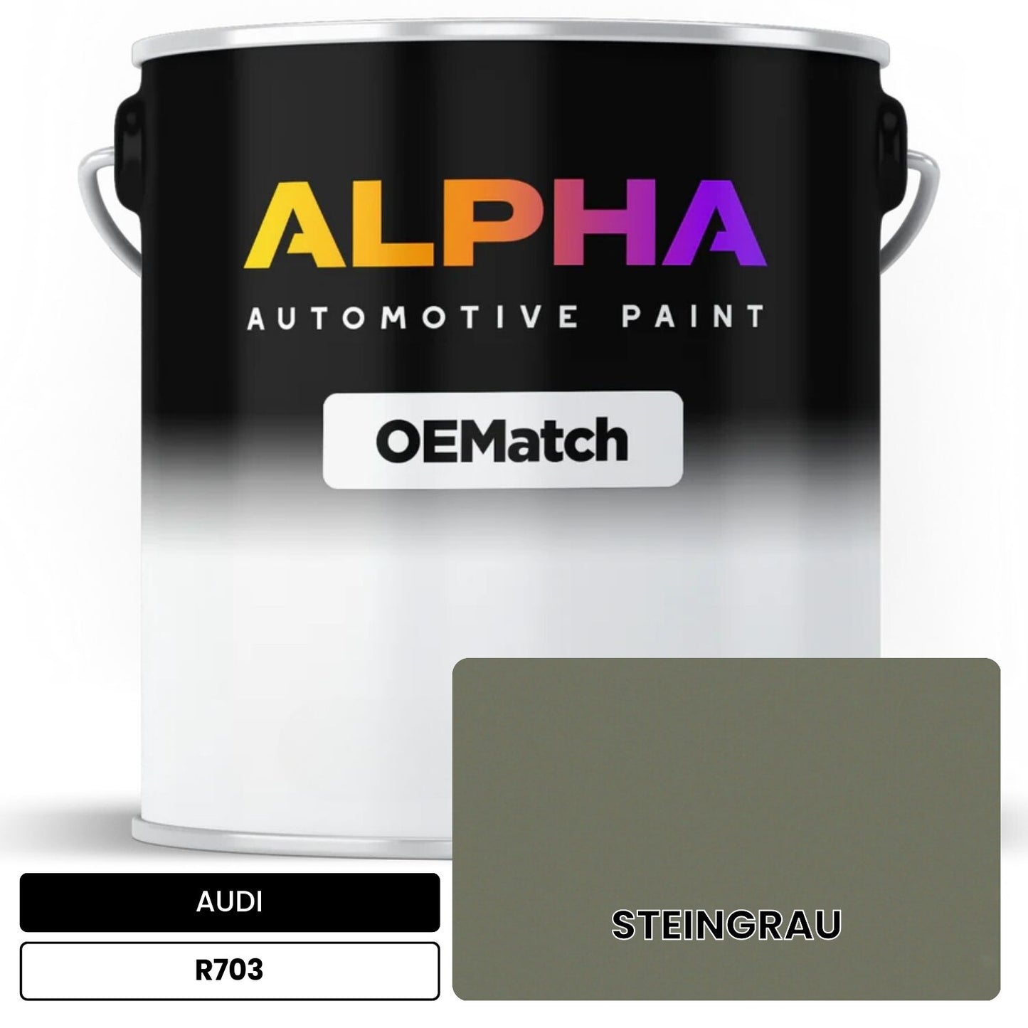 AUDI Stone Gray R703 OEMatch Basecoat
