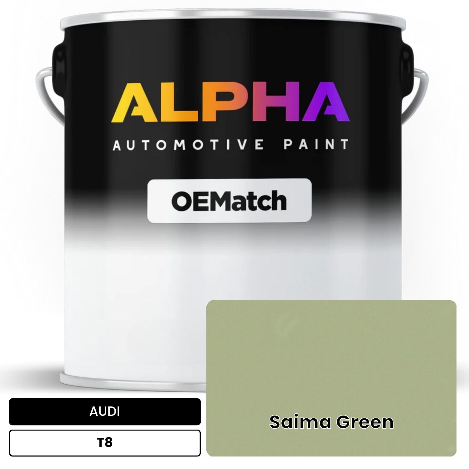 AUDI Saima Green T8 OEMatch Basecoat