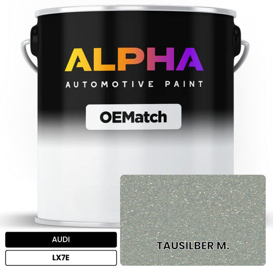 AUDI Tausilber Metallic LX7E OEMatch Basecoat