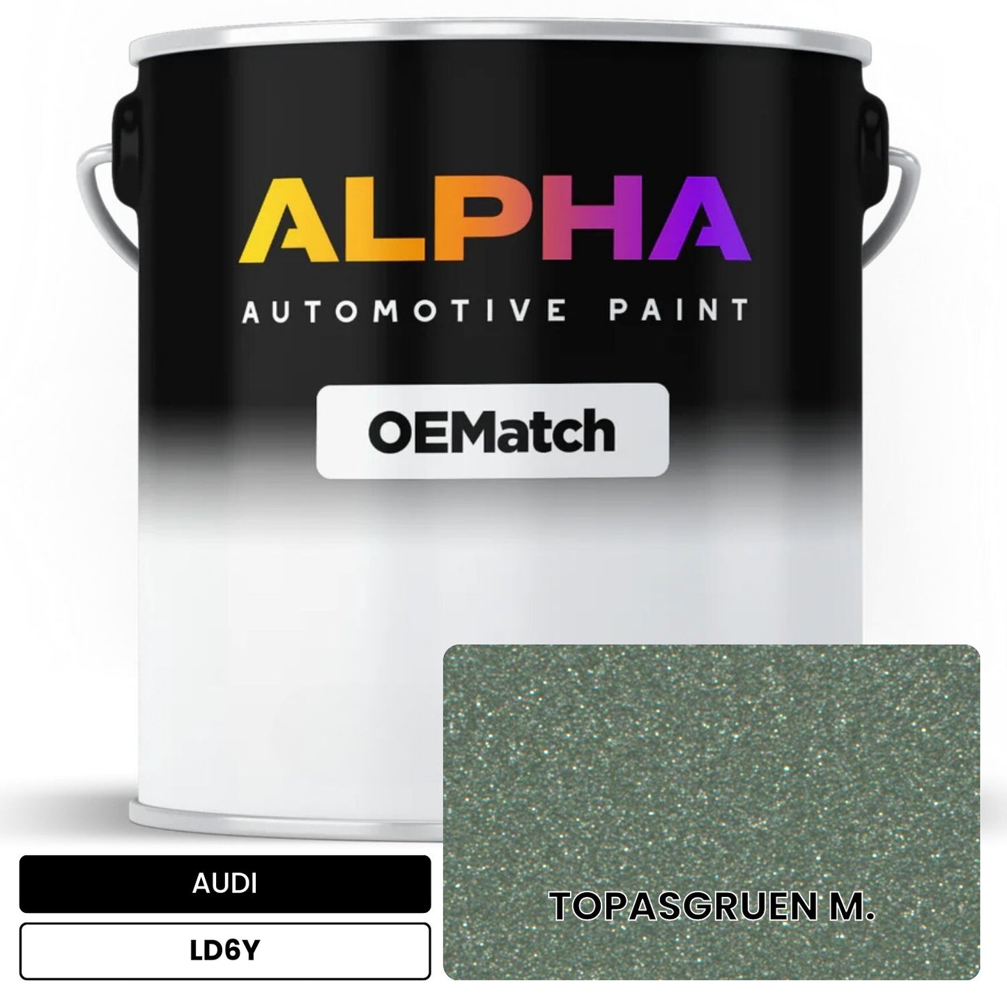 AUDI Topaz Green Metallic LD6Y OEMatch Basecoat
