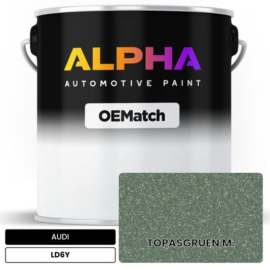 AUDI Topaz Green Metallic LD6Y OEMatch Basecoat