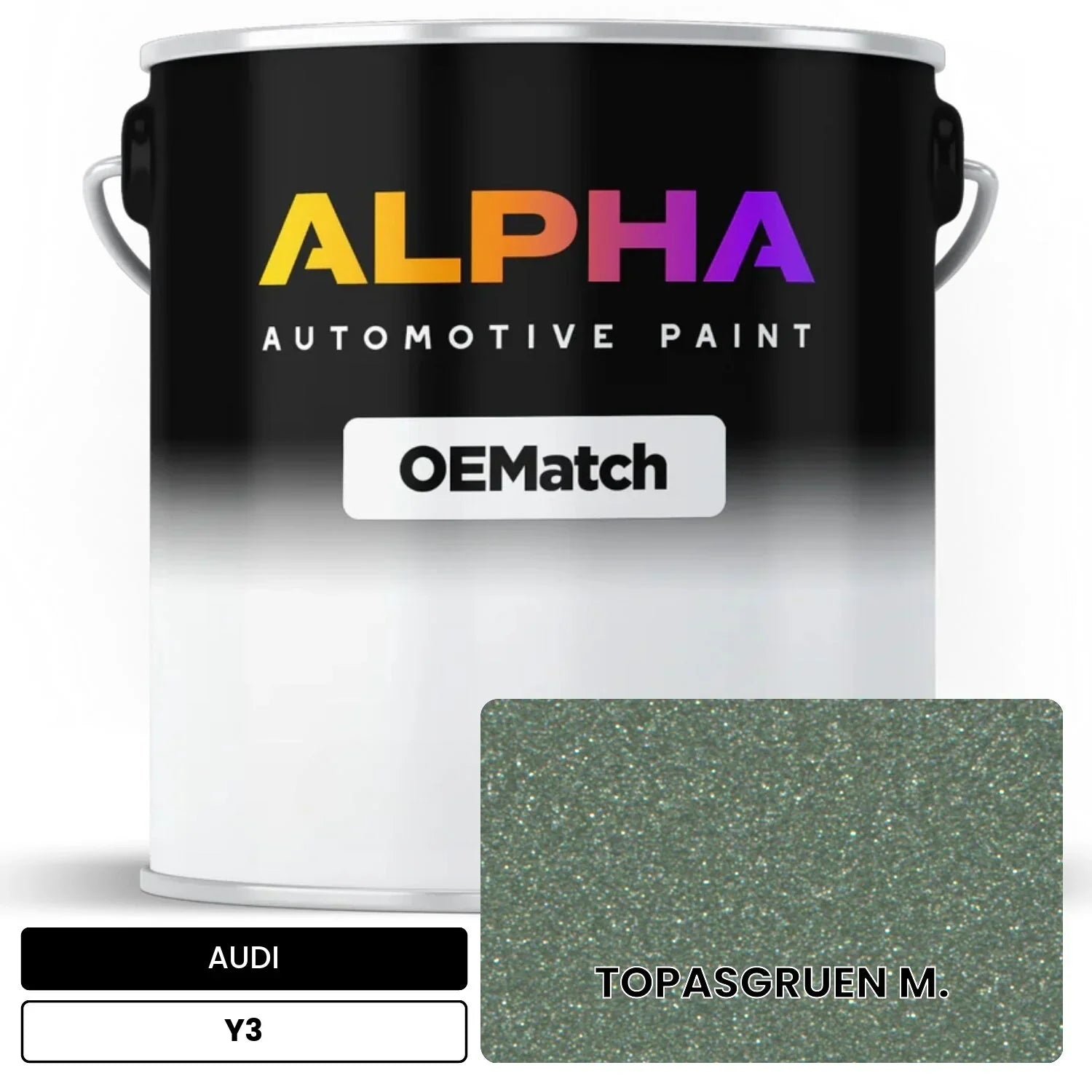 AUDI Topaz Green Metallic Y3 OEMatch Basecoat