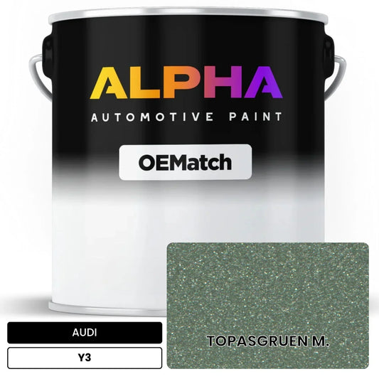 AUDI Topaz Green Metallic Y3 OEMatch Basecoat