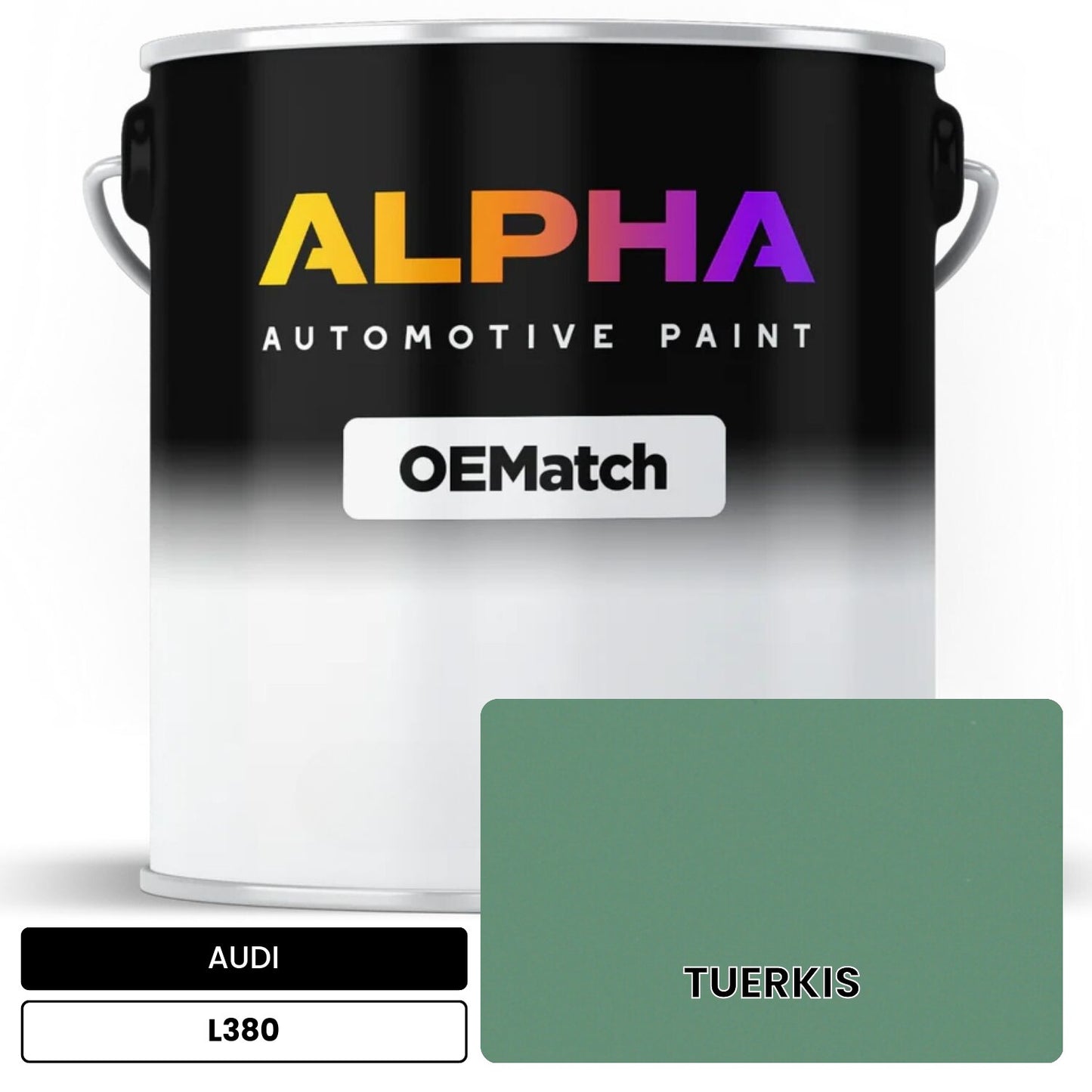AUDI Turquoise L380 OEMatch Basecoat