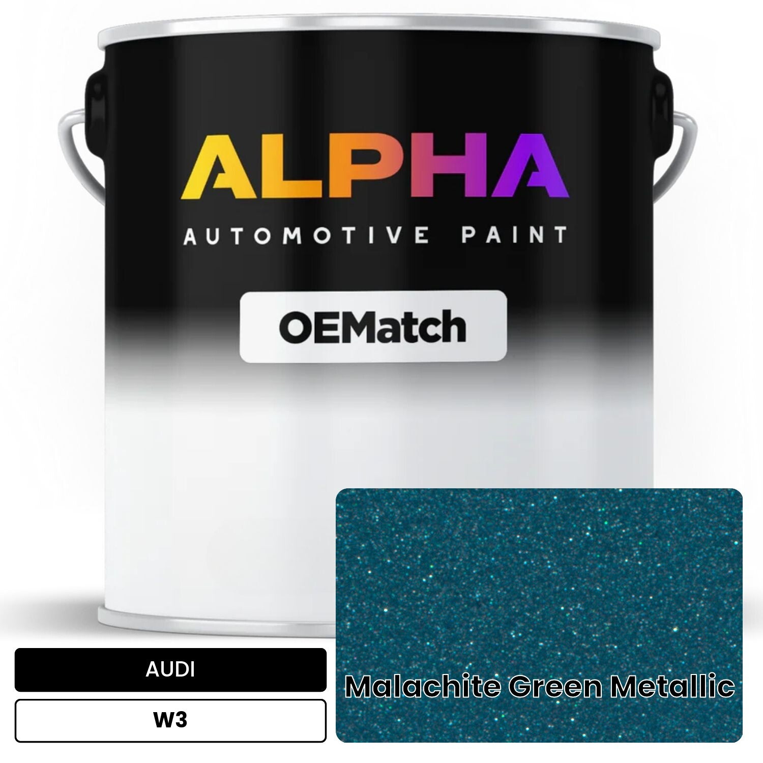 AUDI Malachite Green Metallic W3 OEMatch Basecoat