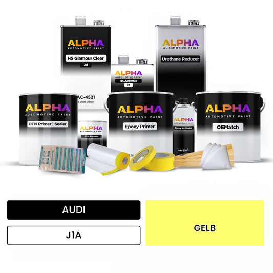 AUDI Yellow J1A OEMatch Vehicle Paint Kit