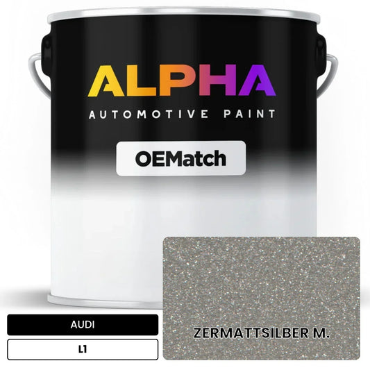 AUDI Zermatt Silver L1 OEMatch Basecoat