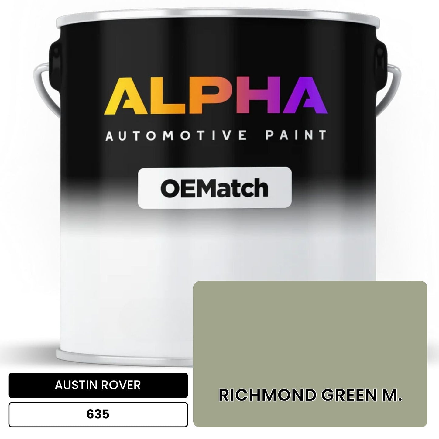 AUSTIN ROVER RICHMOND GREEN M. 635 OEMatch Basecoat