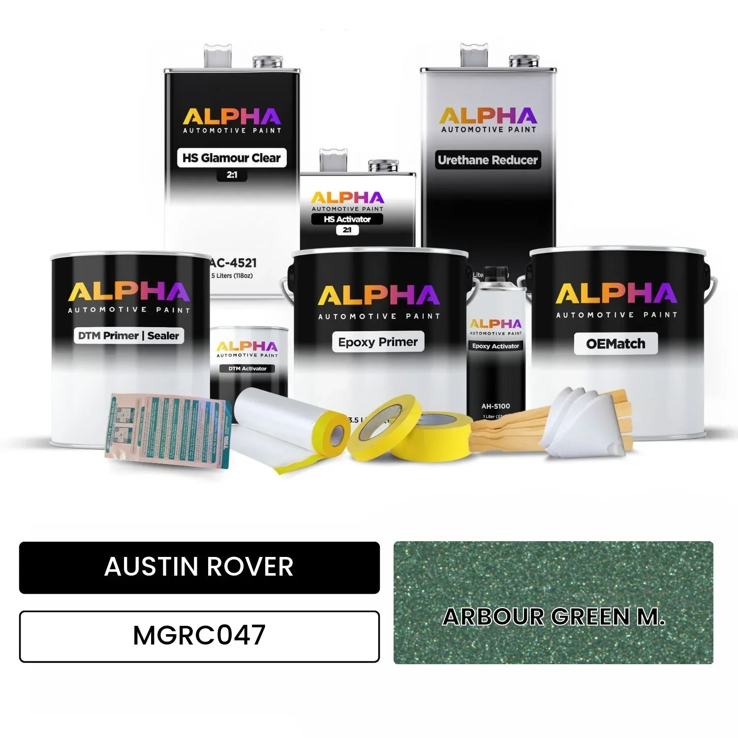 AUSTIN ROVER ARBOUR GREEN M. MGRC047 OEMatch Vehicle Paint Kit